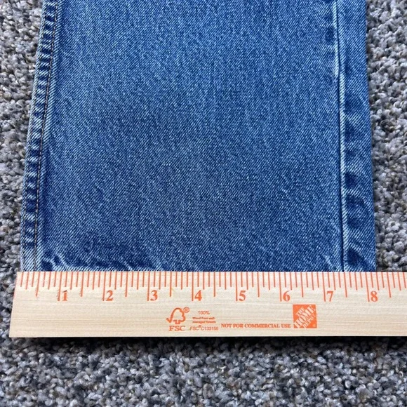 Vintage Levi's‎ 505 Women's 31x32 Jeans Lower Rise Straight Leg Blue Denim 00s - Picture 8 of 10